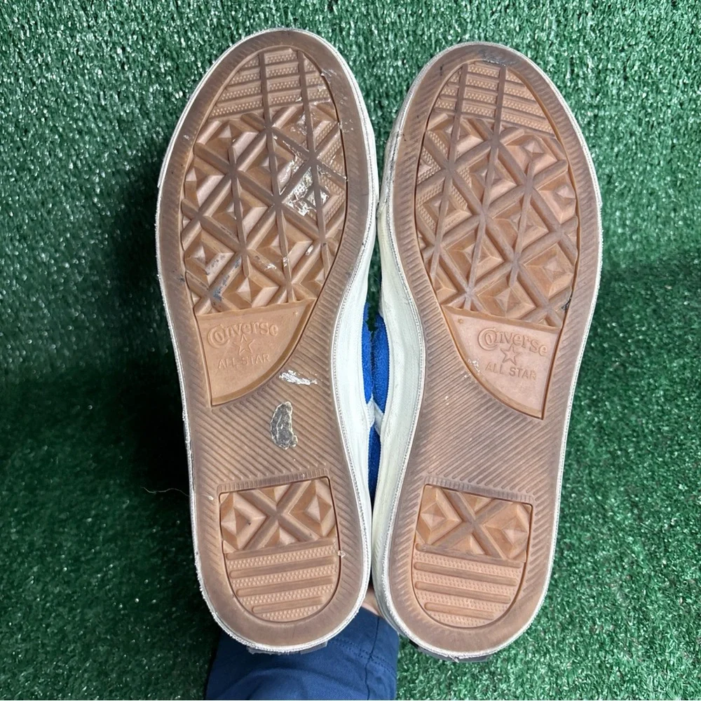 Converse One Star Pro‎ Shoes Mens 9.5 Blue Suede Low Comfort Casual Sneakers - Picture 8 of 12